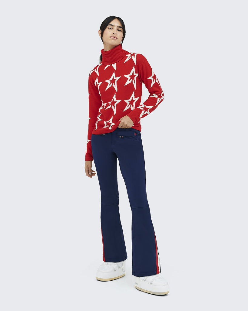 Perfect Moment Stardust Sweater Red/Snow White Star Bach&Co