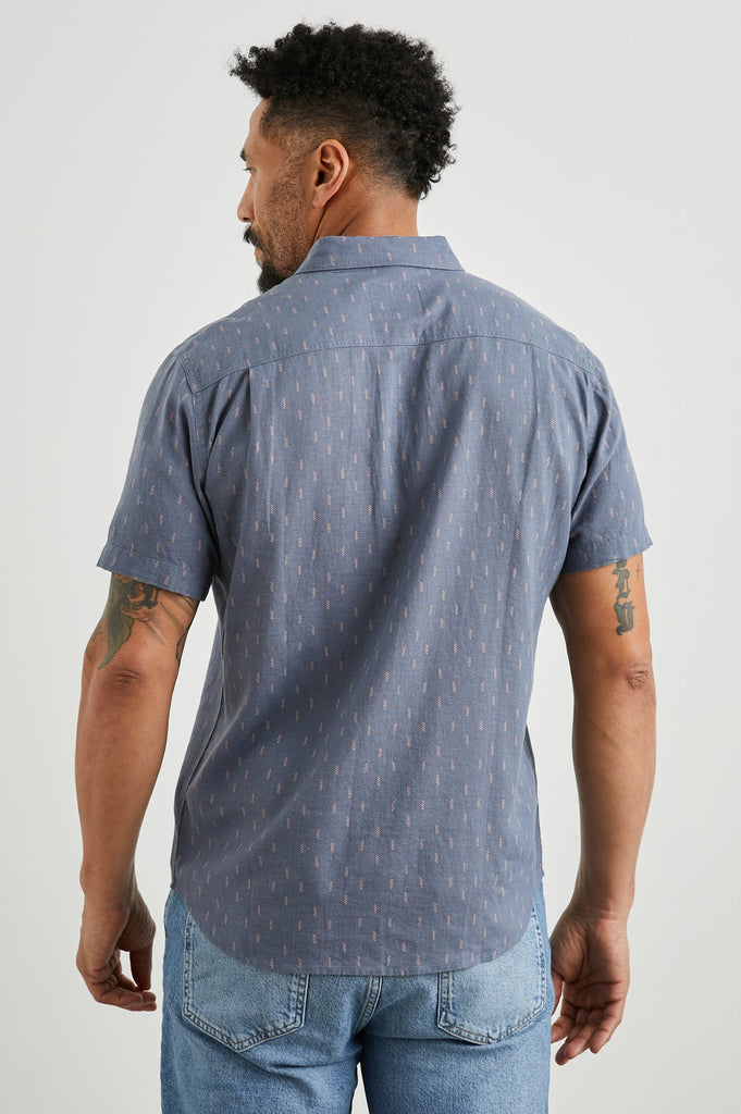 Rails Carson Shirt With Louis Leaf Slate Print Louis Leaf Slate abigail fashion