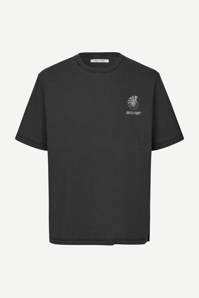 Samsøe Samsøe Sawind T-Shirt Black Fossil abigail fashion