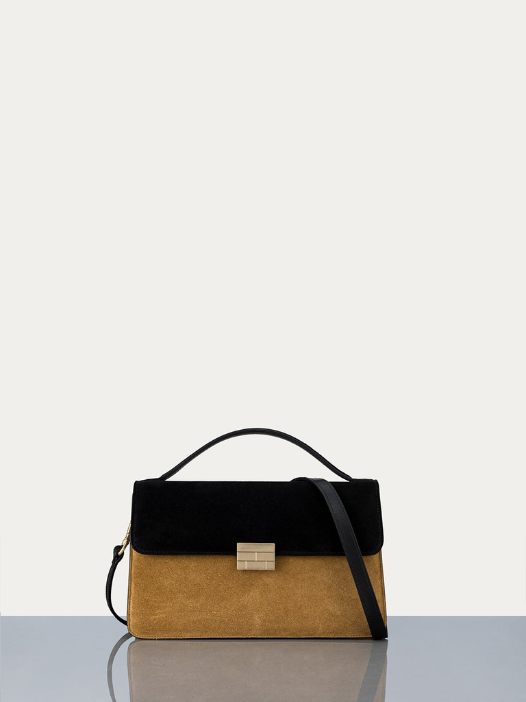 Frame Le Signature Medium Top Handle Handbag Noir Multi Bach&Co