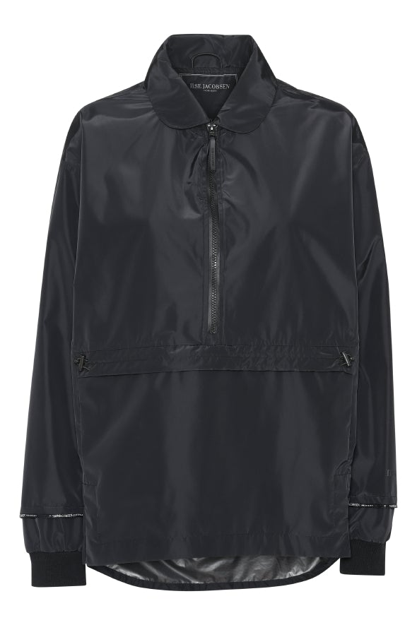 Ilse Jacobsen Anorak Jacket Raincoat Black Bach&Co