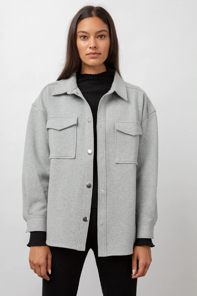 Turner Heavy Knit Buttondown Shirt Jacket ABIGAIL Lifestyle Boutique