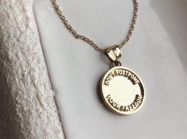 also freedom Token of Freedom Pendant 14kt Yellow Gold Bach&Co 01