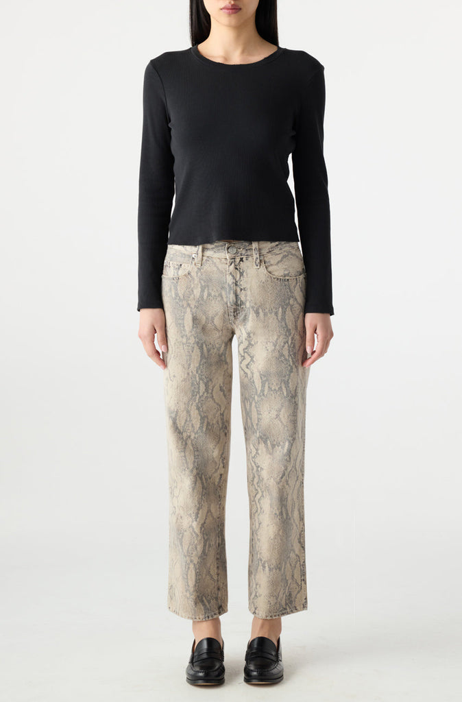 From the brand AMO Women's Bille Jeans in Python Cloud - abigail fashion