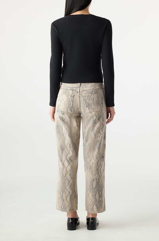 From the brand AMO Women's Bille Jeans in Python Cloud - abigail fashion
