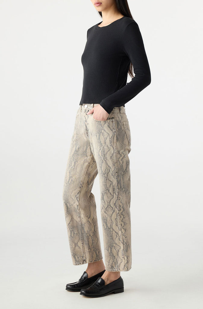 From the brand AMO Women's Bille Jeans in Python Cloud - abigail fashion