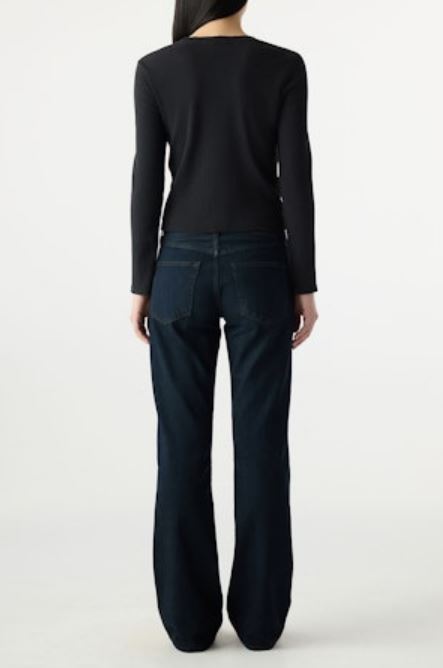 From the brand AMO Women's Marcenia Bootcut Leg Jeans in So Loved - abigail fashion