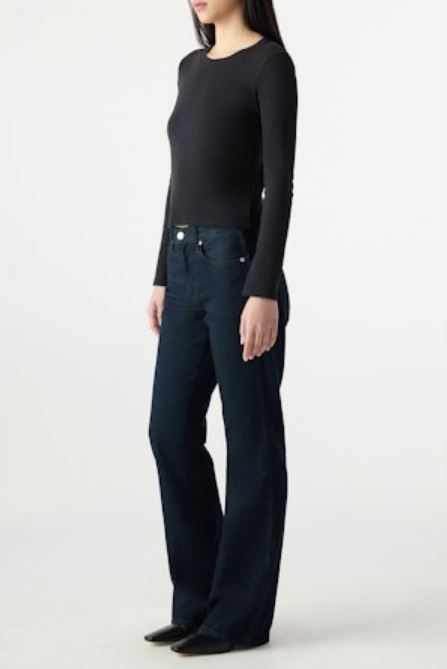 From the brand AMO Women's Marcenia Bootcut Leg Jeans in So Loved - abigail fashion