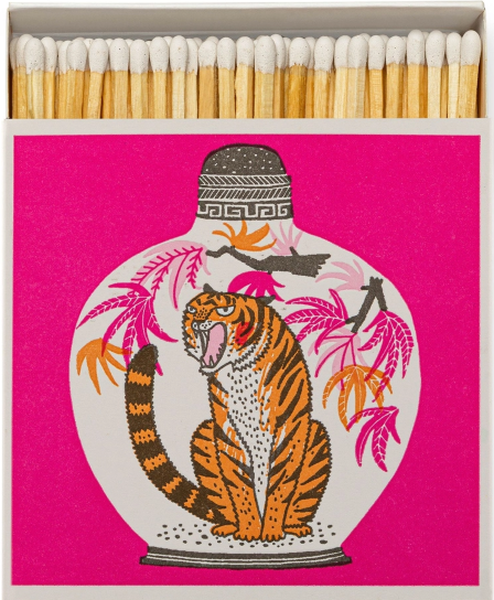 From the brand Archivist Home Charlotte Farmer Tiger Square - Safety Matches in  - abigail fashion