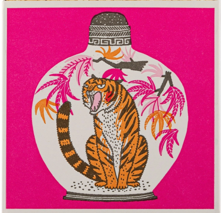 From the brand Archivist Home Charlotte Farmer Tiger Square - Safety Matches in  - abigail fashion
