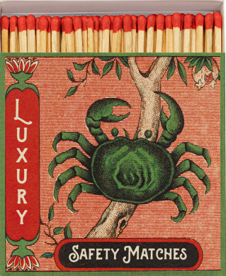From the brand Archivist Home Crab Square - Safety Matches in  - abigail fashion