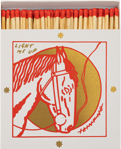 From the brand Archivist Home Saint No Horse's Head Square - Safety Matches in  - abigail fashion