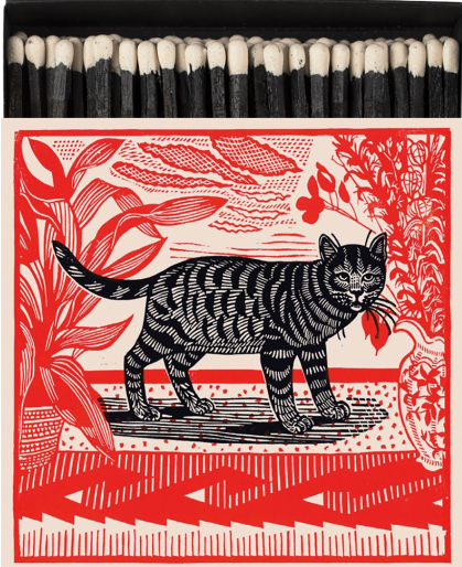 From the brand Archivist Home Sasha The Cat Square - Safety Matches in  - abigail fashion