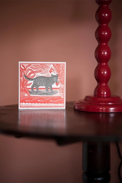 From the brand Archivist Home Sasha The Cat Square - Safety Matches in  - abigail fashion