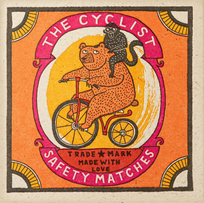 From the brand Archivist Home The Cyclist Square - Safety Matches in  - abigail fashion