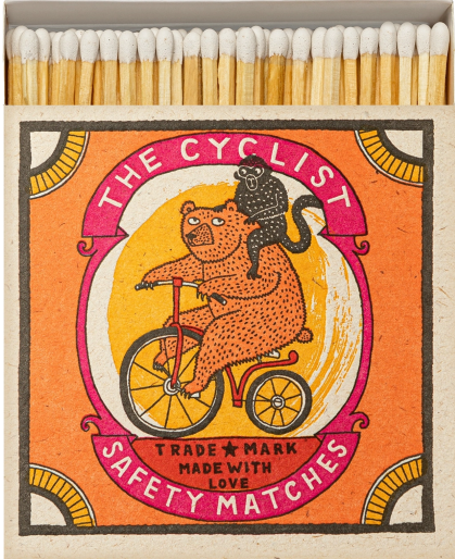 From the brand Archivist Home The Cyclist Square - Safety Matches in  - abigail fashion