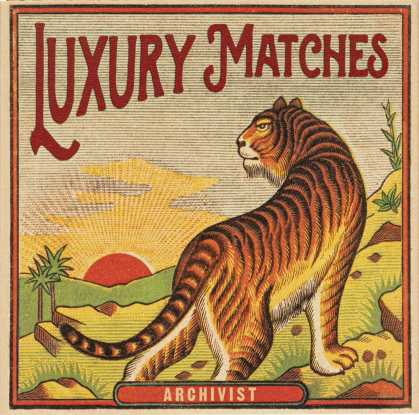 From the brand Archivist Home Tiger Square - Safety Matches in  - abigail fashion