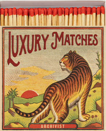 From the brand Archivist Home Tiger Square - Safety Matches in  - abigail fashion