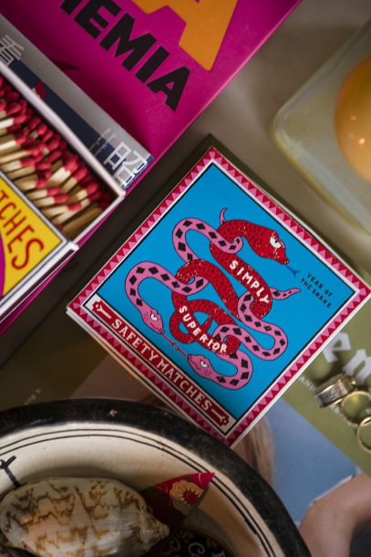 From the brand Archivist Home Year of the Snake Square - Safety Matches in  - abigail fashion