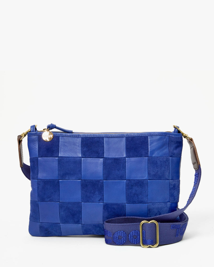 From the brand Clare V Women's Adjustable Crossbody Strap - Beaucoup Cool in Navy - abigail fashion