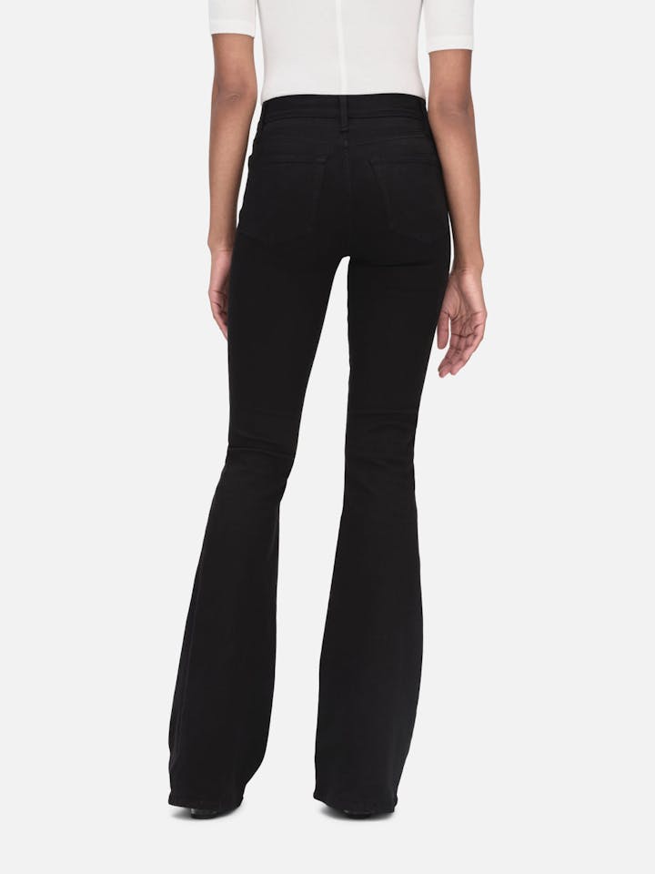 Frame Le High Flare Jeans Film Noir abigail fashion