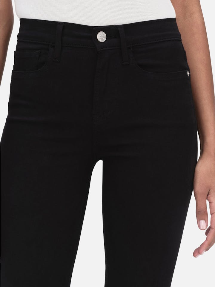 Frame Le High Flare Jeans Film Noir abigail fashion