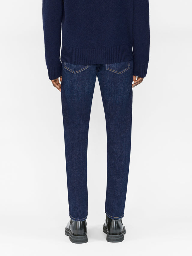 From the brand Frame Men's L'Homme Slim Jeans in Baltic - abigail fashion