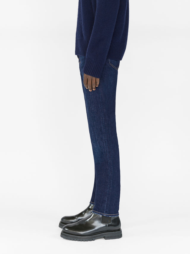 From the brand Frame Men's L'Homme Slim Jeans in Baltic - abigail fashion