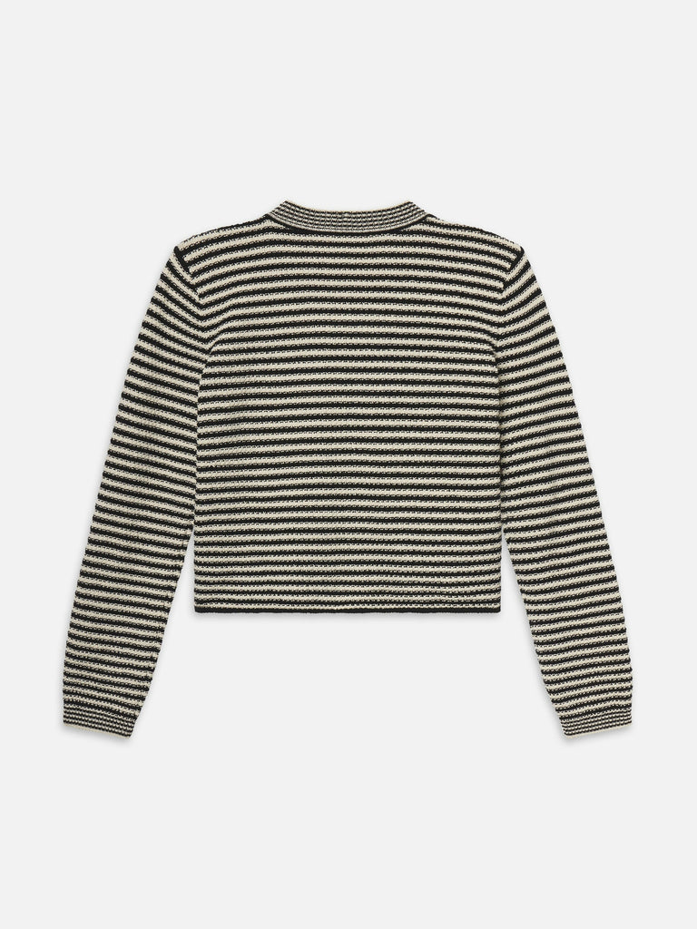 Frame The Court Cardi Black Multi abigail fashion