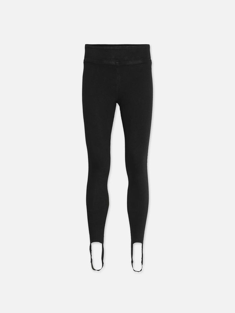 Frame The Jetset Stirrup in Sheen Jeans Noir abigail fashion