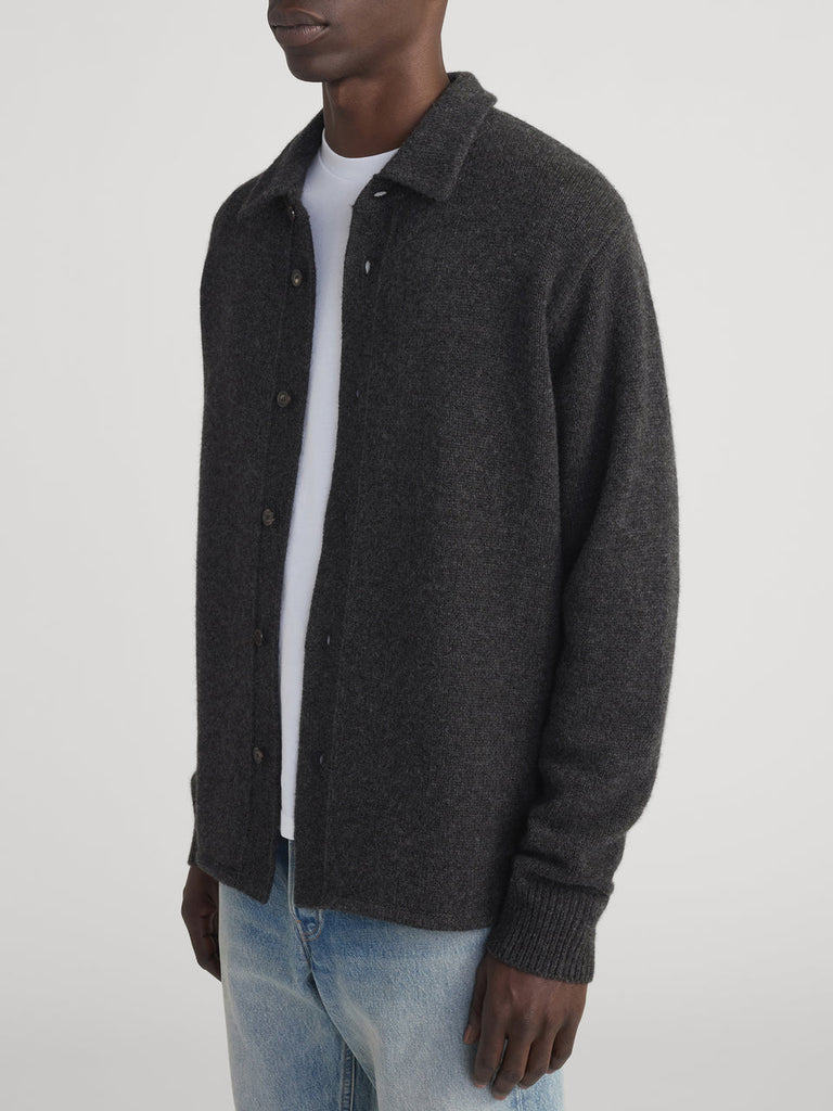 From the brand Frame Women's Long Sleeve Shirt Sweater in Dark Mocha - abigail fashion