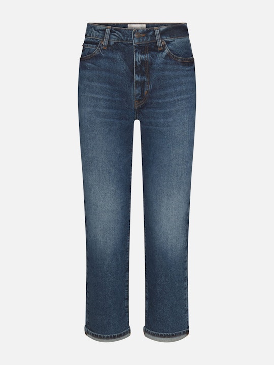 From the brand Frame Women's The Borrowed Jean in Nebula - abigail fashion
