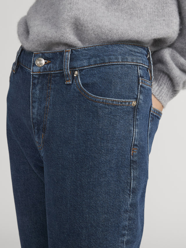 From the brand Frame Women's The Borrowed Jeans in Written - abigail fashion