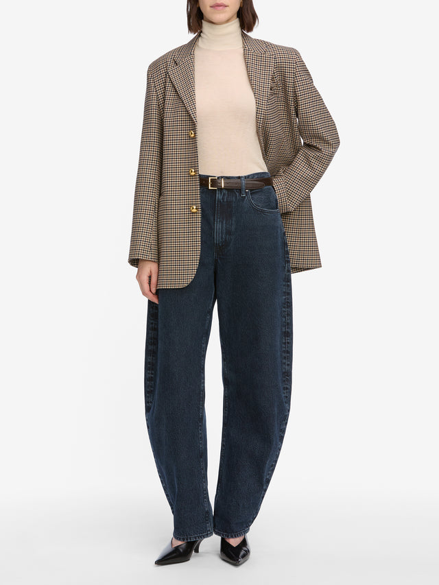 From the brand Frame Women's The Bubble Jeans in Dorado - abigail fashion