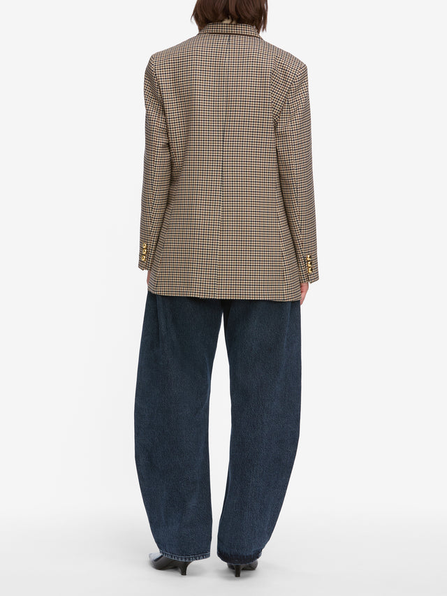 From the brand Frame Women's The Bubble Jeans in Dorado - abigail fashion