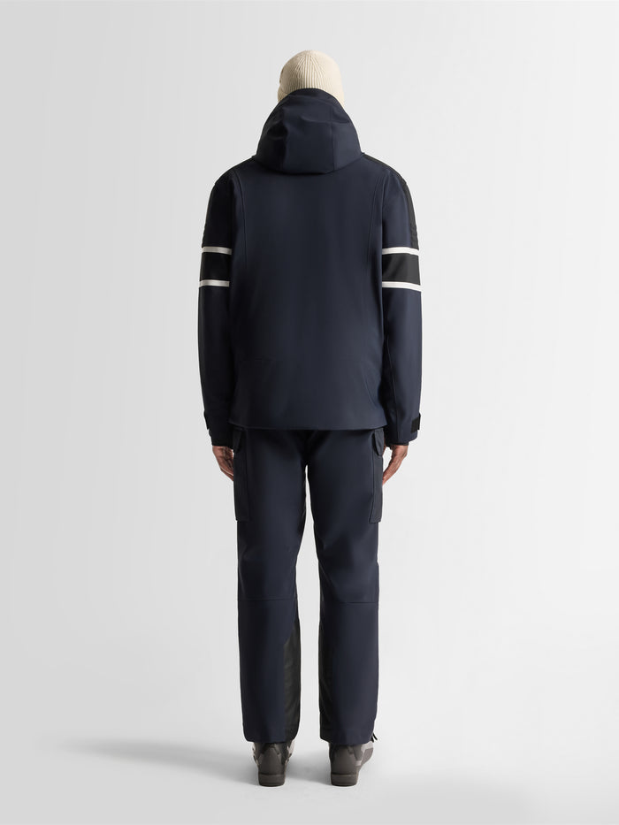 From the brand Fusalp Men's Amwo Ski Jacket in Marin/Noir/Neige - abigail fashion