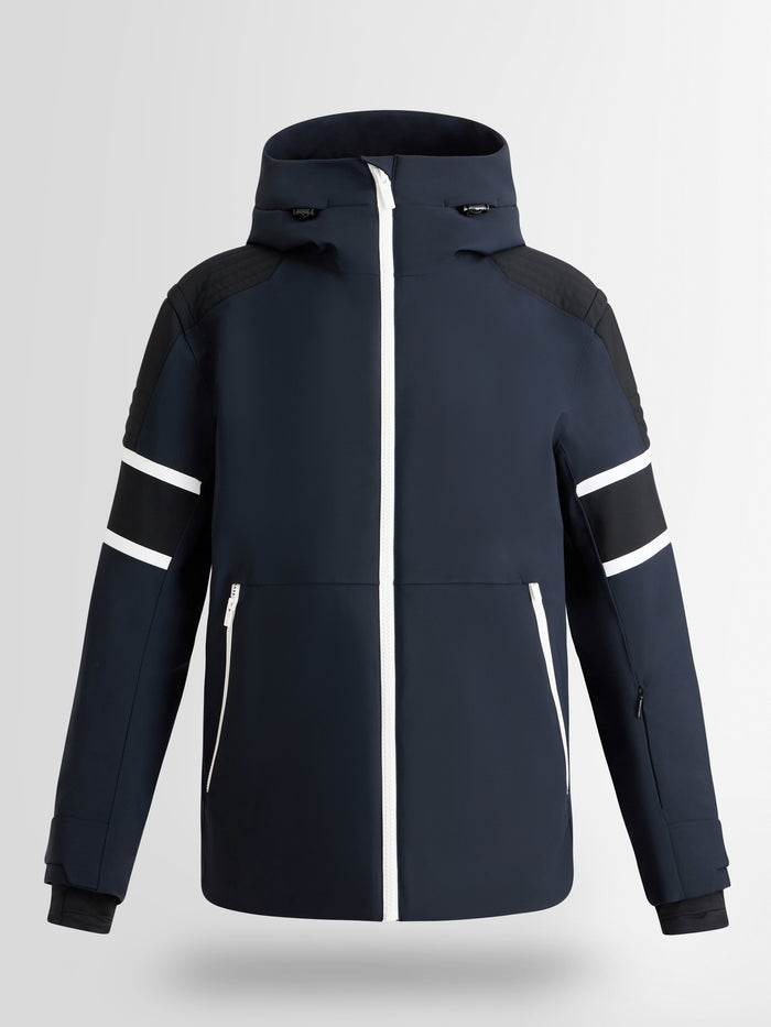 From the brand Fusalp Men's Amwo Ski Jacket in Marin/Noir/Neige - abigail fashion