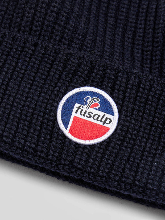 From the brand Fusalp Unisex Cosmic Beanie in Marin - abigail fashion