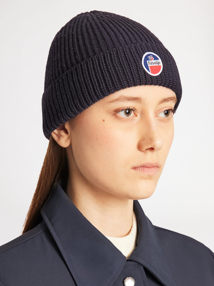 From the brand Fusalp Unisex Cosmic Beanie in Marin - abigail fashion