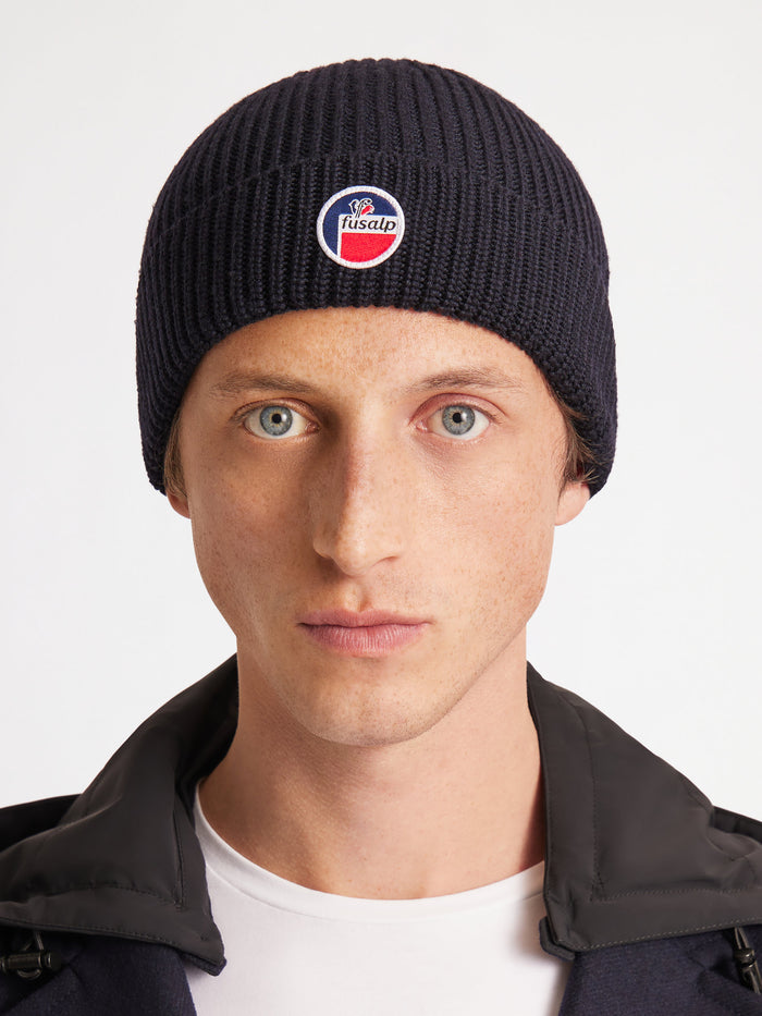 From the brand Fusalp Unisex Cosmic Beanie in Marin - abigail fashion