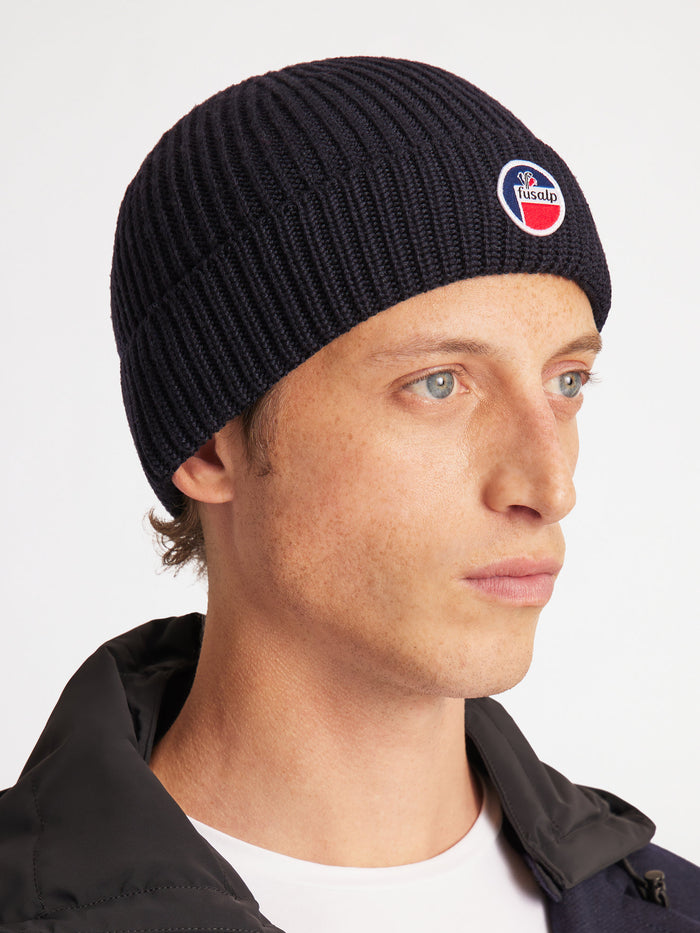 From the brand Fusalp Unisex Cosmic Beanie in Marin - abigail fashion