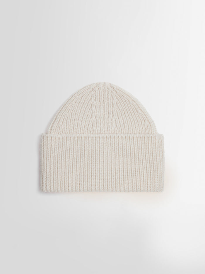 From the brand Fusalp Unisex Knit Beanie Embroidered in Neige - abigail fashion