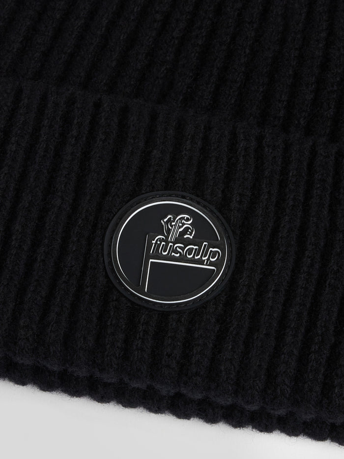 From the brand Fusalp Unisex Nyx Beanie in Noir - abigail fashion