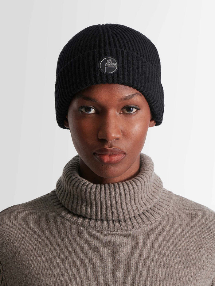 From the brand Fusalp Unisex Nyx Beanie in Noir - abigail fashion