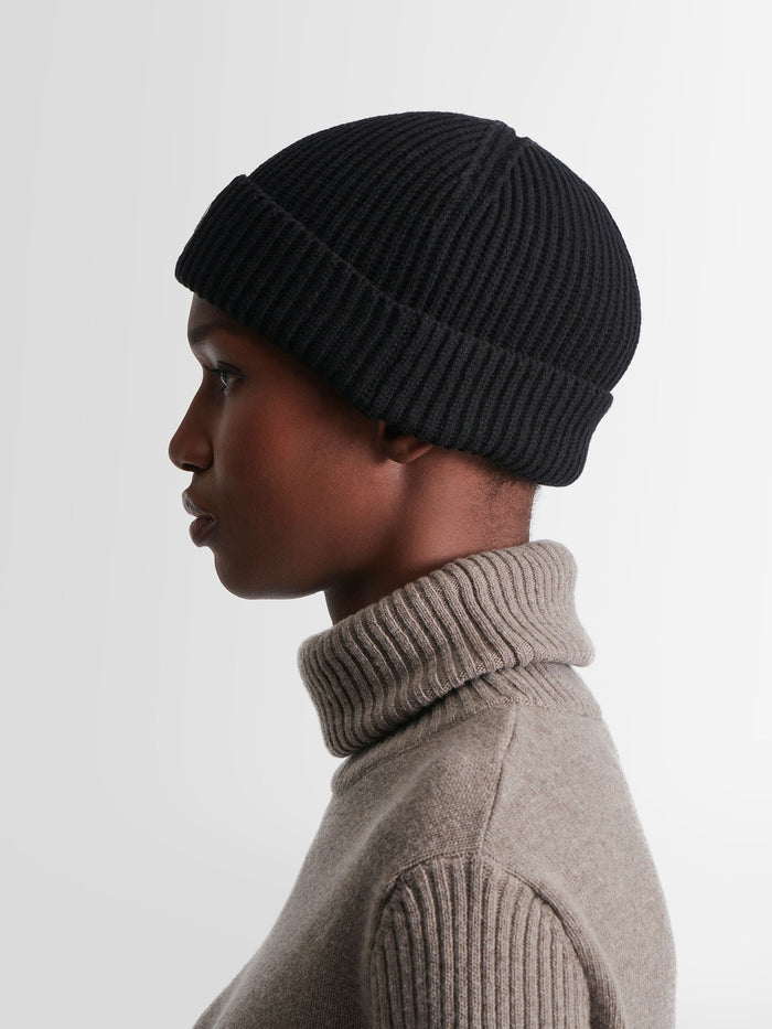 From the brand Fusalp Unisex Nyx Beanie in Noir - abigail fashion