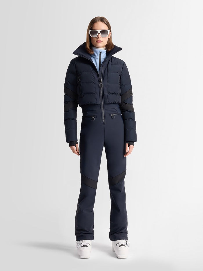 From the brand Fusalp Women's Clarisse Ski Suit in Marin/Noir - abigail fashion