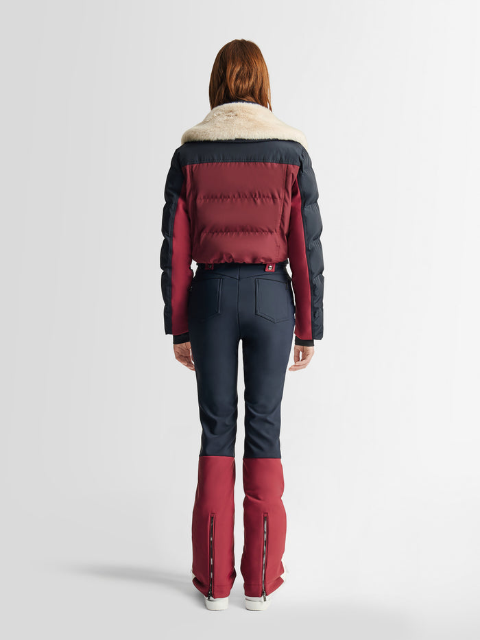 From the brand Fusalp Women's Karei Ski Suit in Acajou/Marin/Neige - abigail fashion