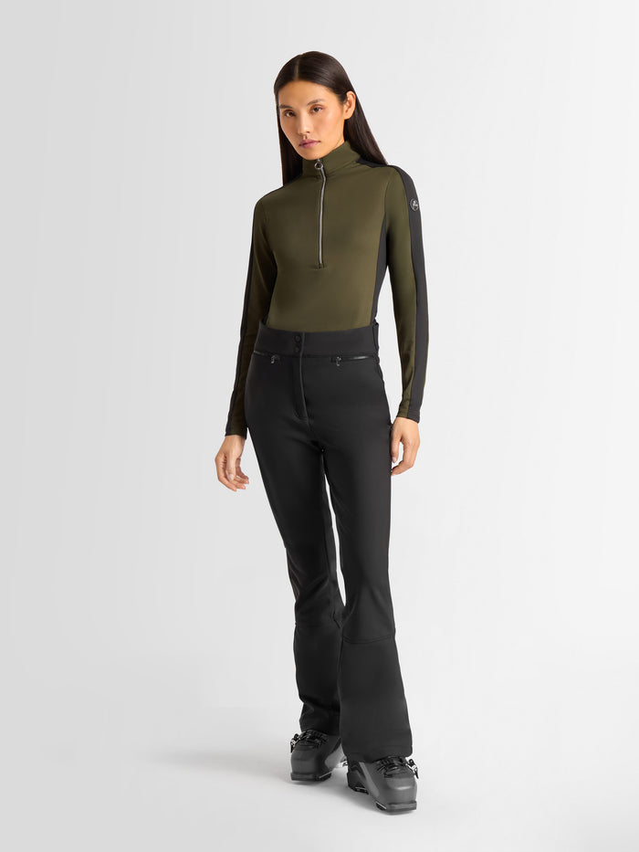From the brand Fusalp Women's Negam Thermal Base Layer in Moss Green/Noir - abigail fashion