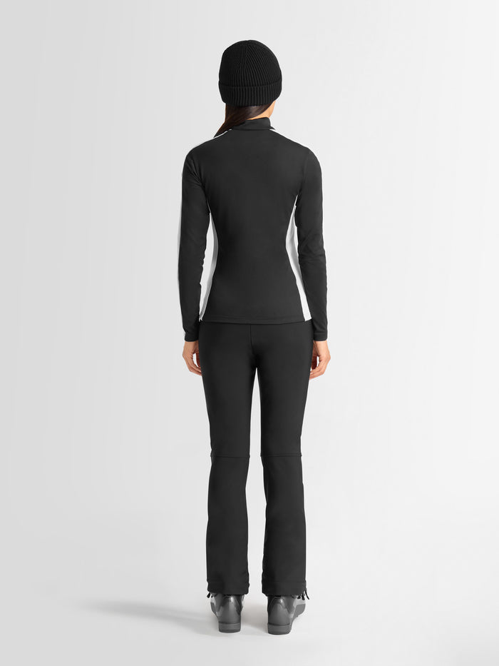 From the brand Fusalp Women's Negam Thermal Base Layer in Noir/Neige - abigail fashion