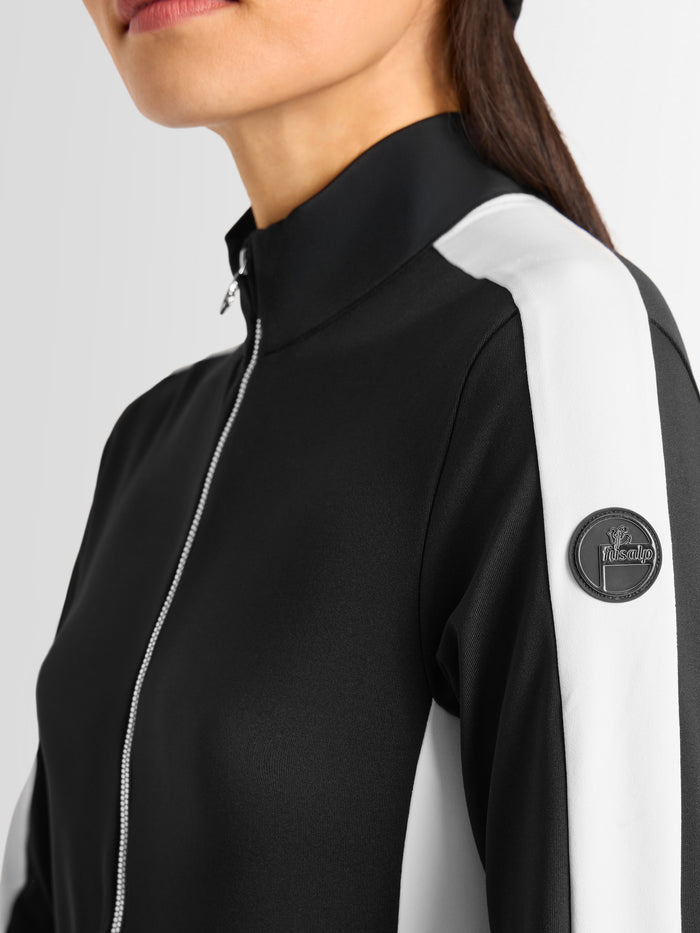 From the brand Fusalp Women's Negam Thermal Base Layer in Noir/Neige - abigail fashion